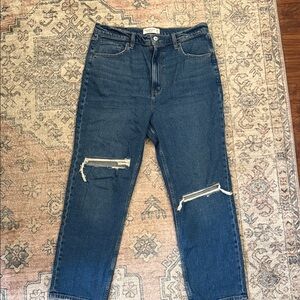 Abercrombie & Fitch Ankle Straight Ultra High Rise Jeans